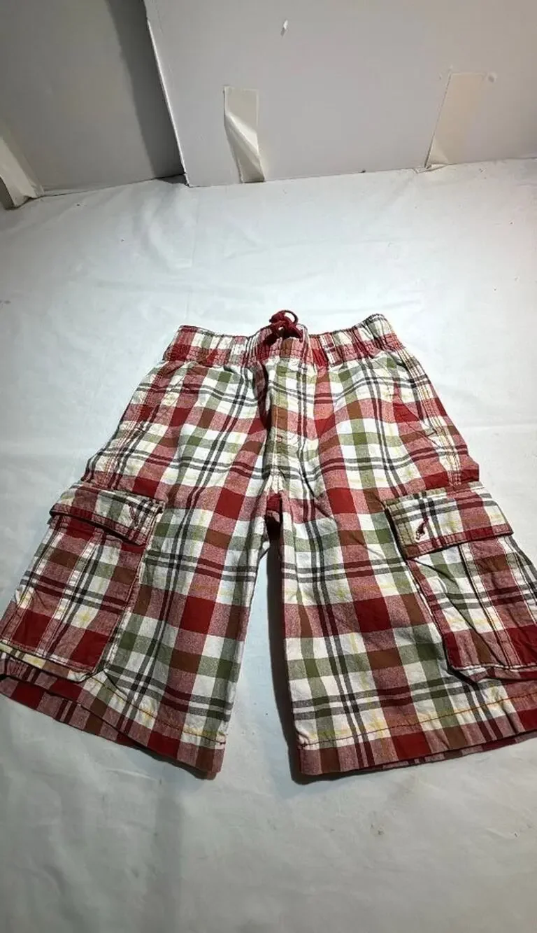 Gymboree Boys' Plaid Cargo Shorts Sz 8